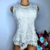 Embroided lace blouse